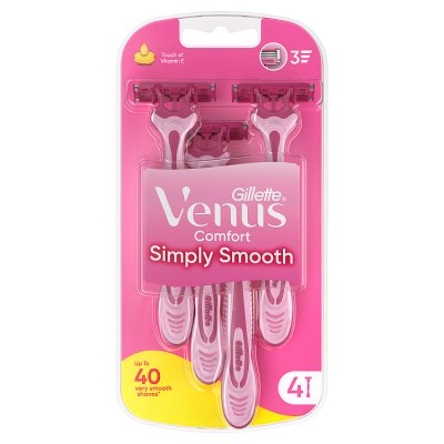 Gillette Simply Venus women's disposable razor 4 pack, UK version
