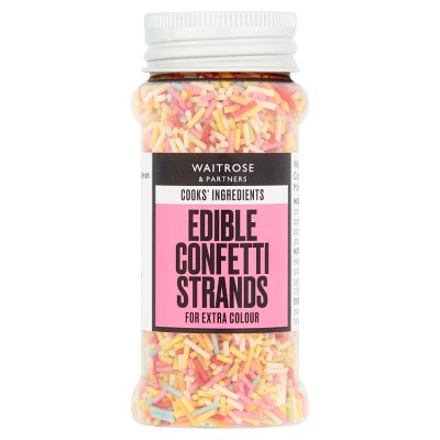 Cooks' Ingredients edible confetti strands 65g (British brand)
