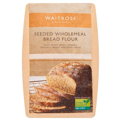 Waitrose seeded wholemeal bread flour 1.5kg - British product