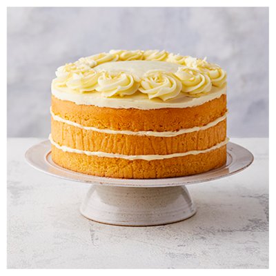 Triple layer lemon cake with lemon curd, imported from the UK