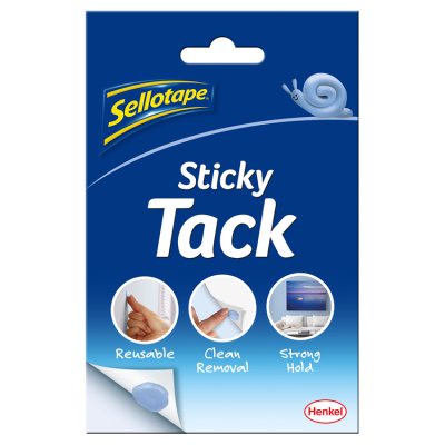 Sellotape blue sticky tack, imported from the UK