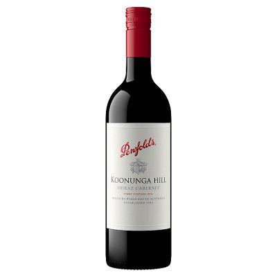 Penfolds red wine Shiraz Cabernet 75cl (British brand)