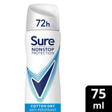 Sure Cotton Dry anti-perspirant aerosol 75ml - British product