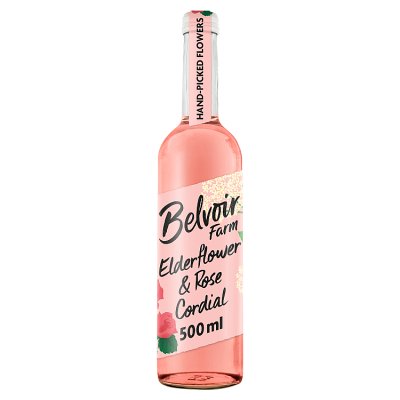 waitrose Belvoir Elderflower & Rose Cordial 500ml- Buy online at McGrocer