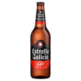 Estrella Galicia lager 620ml bottle (British brand)