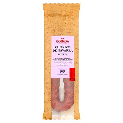Goikoa chorizo de Navarra 260g, imported from the UK