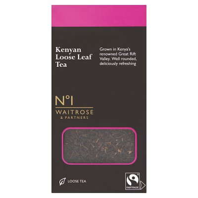 Waitrose No.1 Kenyan loose leaf tea 125g, UK version