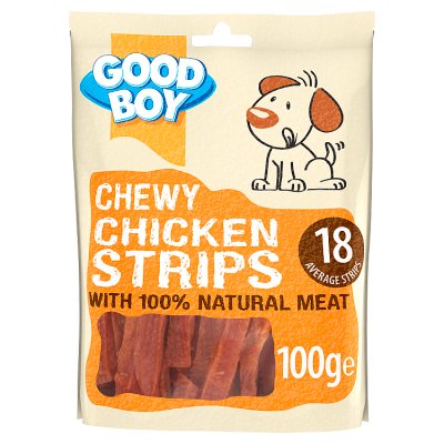 waitrose Good Boy Chicken Strips Dog Treats 100g- Buy online at McGrocer