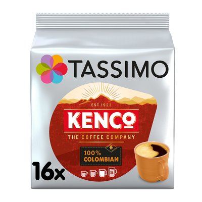 Tassimo Kenco Colombian coffee pods 136g, UK version