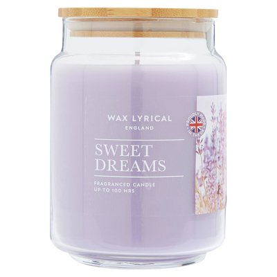Wax Lyrical large jar candle Sweet Dreams 475g, UK version