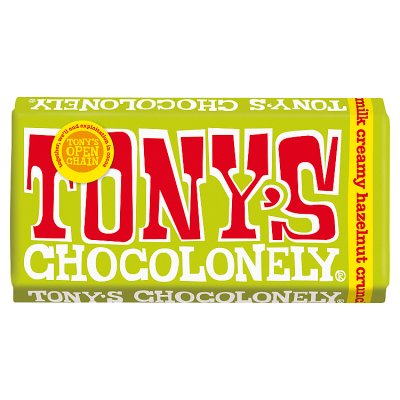 Tony's Chocolonely creamy hazelnut crunch 180g - British product