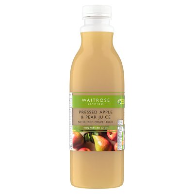 Waitrose pressed apple and pear juice 1 litre - British product