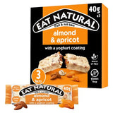 Eat Natural almond apricot yoghurt coated cereal bars 3x40g (British brand)