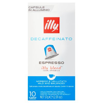 illy decaf espresso capsules 10s 57g, imported from the UK