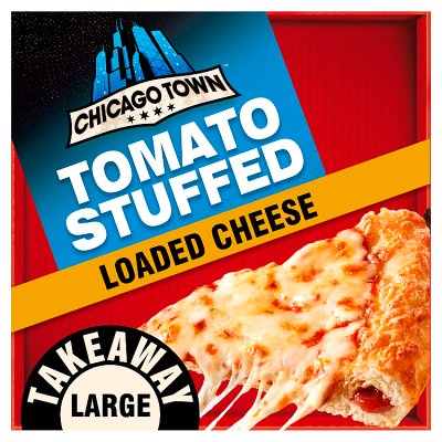 Chicago Town Four Cheese Melt Stuffed Crust pizza 630g, UK version