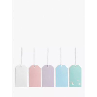 John Lewis pastel luggage tags pack of 5 - British product