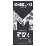 Montezuma's Absolute Black 100% cocoa dark chocolate 90g - British product