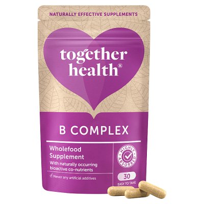 Together Health B Complex supplement 30 capsules, imported from the UK