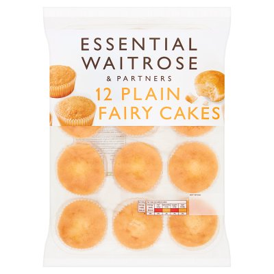 Waitrose plain fairy cakes 12 pack, UK version