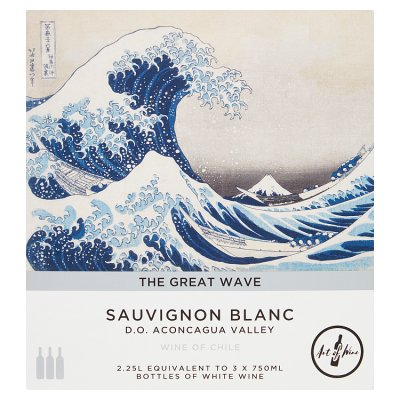 The Great Wave Sauvignon Blanc bag in box 2.25L, UK version