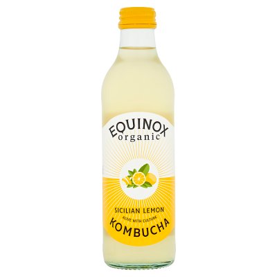 waitrose Equinox Organic Sicilian Lemon Kombucha 275ml- Buy online at McGrocer