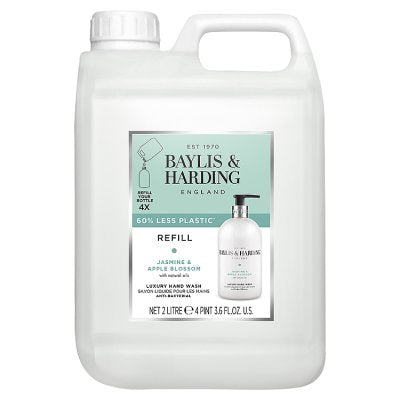 Baylis & Harding hand wash refill, jasmine apple blossom 2L - British product