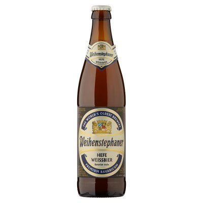 Weihenstephaner wheat beer Hefe Weissbier 500ml, UK version