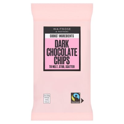 Cooks' Ingredients dark chocolate chips 100g, UK version