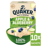 Quaker apple and blueberry porridge sachets 360g (British brand)