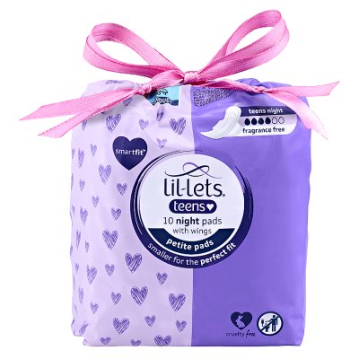 Lil-Lets Teens night towels with wings, 10s (British brand)
