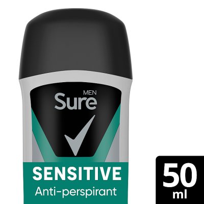 Sure Men Sensitive antiperspirant stick 50ml, UK version
