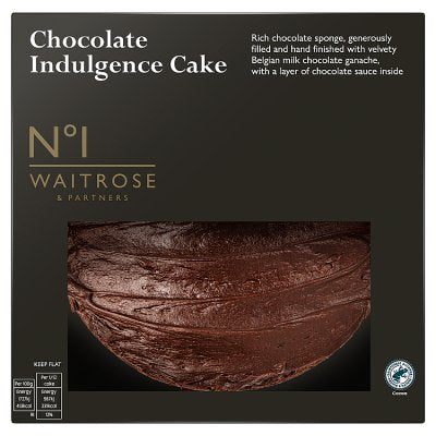 Waitrose No.1 chocolate cake with Belgian ganache, UK version