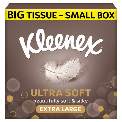 Kleenex Ultra Soft tissues extra large compact 40, imported from the UK