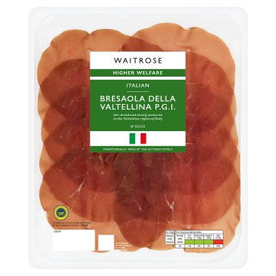 Waitrose Bresaola Della Valtellina PGI 70g, imported from the UK