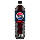 Pepsi Max no sugar cola 1.25L bottle (British brand)