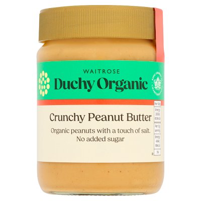 Duchy Organic crunchy peanut butter 340g - British product