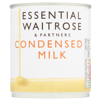 Waitrose Essential sweetened condensed milk 397g, imported from the UK