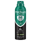 Mitchum Men Invisible Deodorant 200ml aerosol, imported from the UK