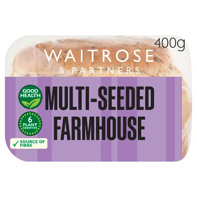Waitrose multi-seeded farmhouse bread 400g, UK version