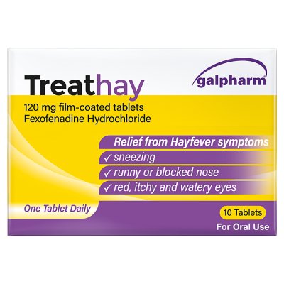 Galpharm Treathay hayfever relief tablets 10s - British product