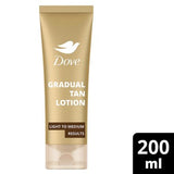 Dove DermaSpa gradual tan body lotion fair to medium 200ml, UK version