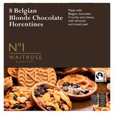 Waitrose No.1 blonde chocolate and seasalt florentines 172g, imported from the UK