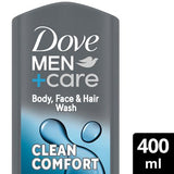 Dove Men+Care Clean Comfort body wash 400ml, UK version