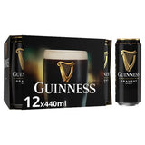 Guinness Draught stout beer cans 12x440ml, imported from the UK