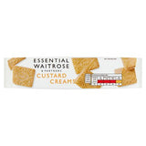 Waitrose Essential Custard Creams biscuits 150g, imported from the UK