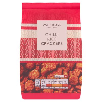 Waitrose chilli rice crackers 150g (British brand)