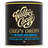 Willie's Cacao dark chocolate drops 72% 150g - British product