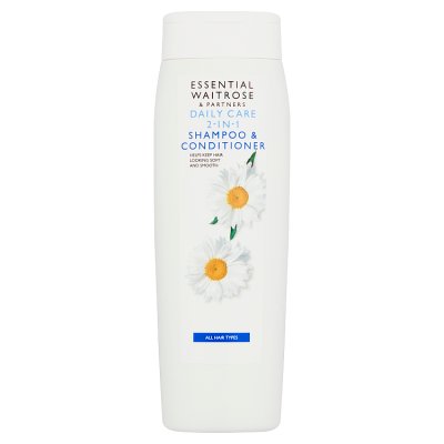 Waitrose Essential 2-in-1 shampoo and conditioner 300ml - British product