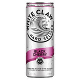 White Claw hard seltzer black cherry 330ml can (British brand)