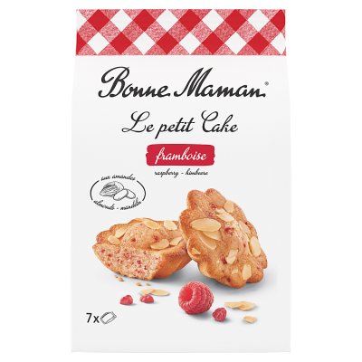 Bonne Maman raspberry and almond cake 175g - British product